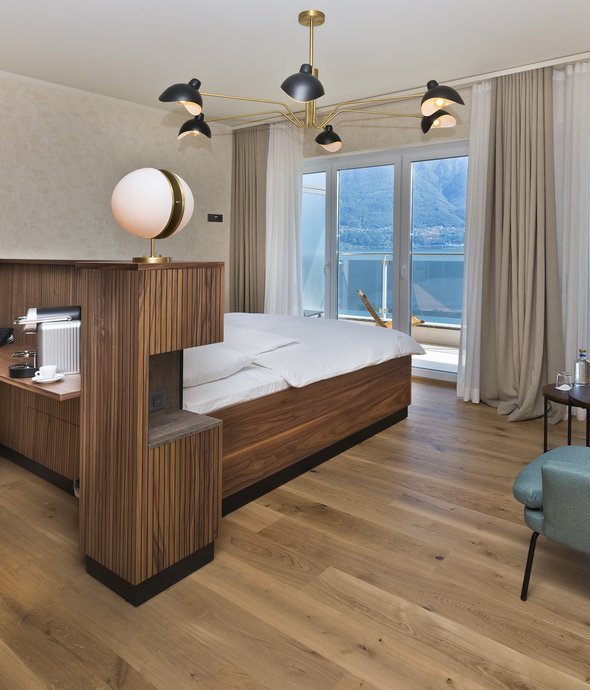 Doppelzimmer in Locarno mit Seesicht 