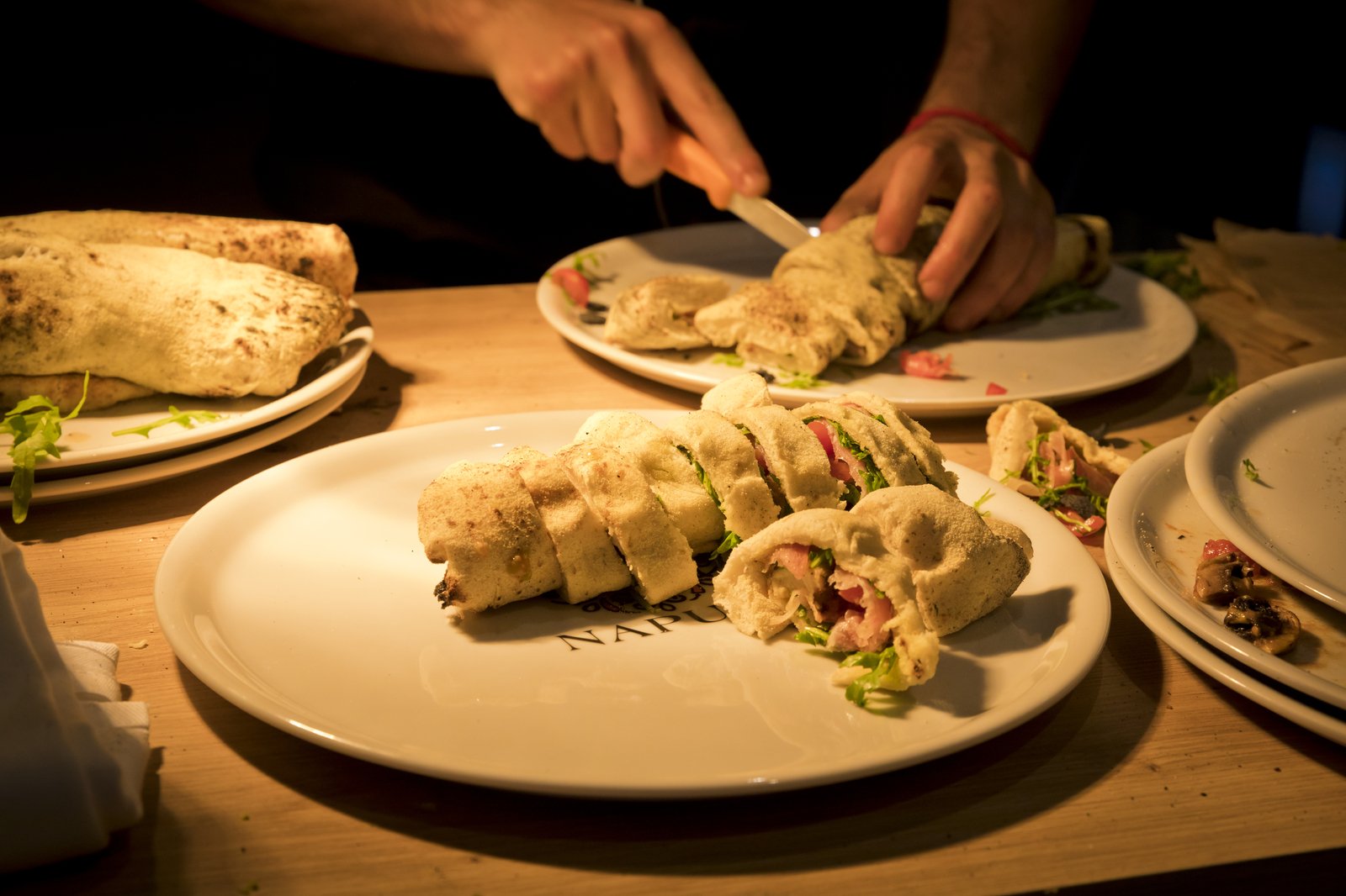 Italienische Bruscetta in Locarno essen Italienische Koch am Vorspeisen und Apero kochen