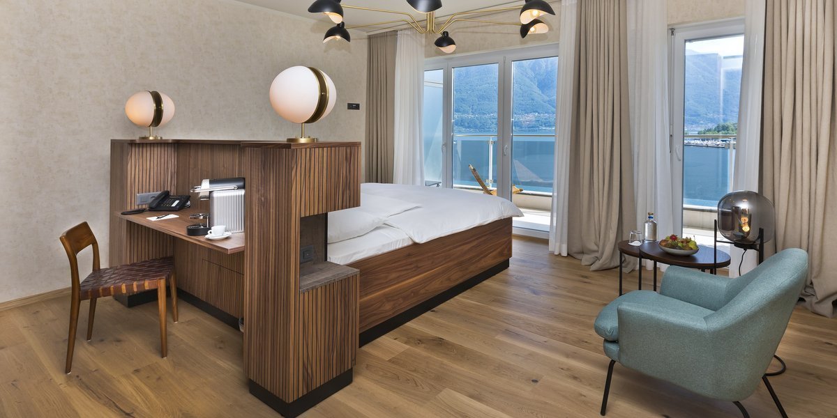 Doppelzimmer in Locarno mit Seesicht 
